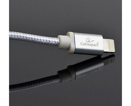 Кабель micro Cablexpert CCB-mUSB2B-AMLM-6-S, USB 2.0 A-вилка/Lightning, 1.8 м.