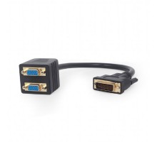 Розгалужувач DVI сигналу Cablexpert A-DVI-2VGA-01, на 2 порти VGA