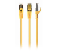 Патч корд Cablexpert PP6A-LSZHCU-Y-2M, S/FTP, литий, 50u" штекер із фіксатором, 2.0 м, жовтий