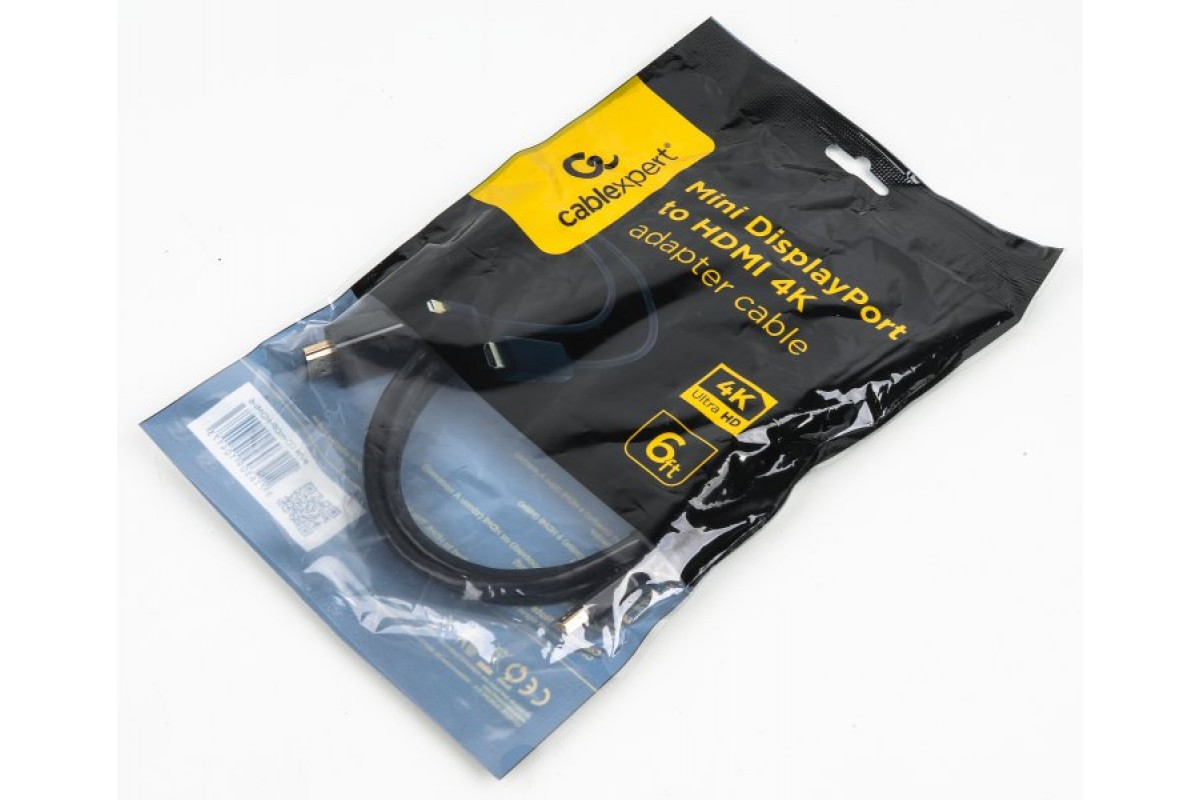 Cablexpert CC-mDP-HDMI-6 Кабель Mini DisplayPort HDMI, 1.8 м придбати в ...