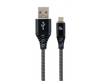 Кабель Cablexpert CC-USB2B-AMmBM-2M-BW, USB 2.0 А-папа/Micro B-папа, 2,0м.