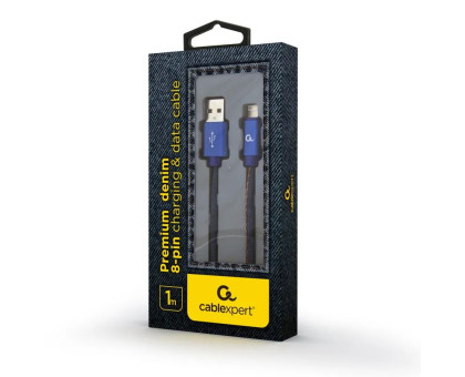 Кабель Cablexpert CC-USB2J-AMLM-1M-BL, USB 2.0 А-папа/Lightning, 1.0м.