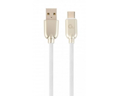 Кабель Cablexpert CC-USB2R-AMCM-1M-W, преміум якість USB 2.0 A-папа/C-папа,1 м.