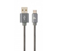 Кабель Cablexpert CC-USB2S-AMCM-1M-BG, премиум качество USB 2.0 A-папа/C-папа, 1м.