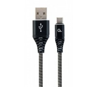 Кабель Cablexpert CC-USB2B-AMCM-1M-BW, USB 2.0 A-папа/Type-C папа, 1,0м.