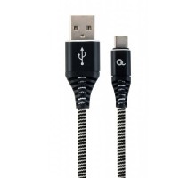 Кабель Cablexpert CC-USB2B-AMCM-1M-BW, USB 2.0 A-тато/Type-C тато, 1,0 м.