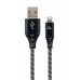 Кабель Cablexpert CC-USB2B-AMLM-2M-BW, USB 2.0 А-папа/Lightning, 2.0м.