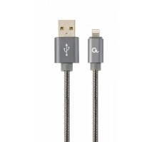 Кабель Cablexpert CC-USB2S-AMLM-2M-BG,  USB 2.0 А-папа/Lightning, 2.0 м.