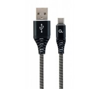 Кабель Cablexpert CC-USB2B-AMCM-2M-BW, USB 2.0 A-папа/Type-C папа, 2,0м.