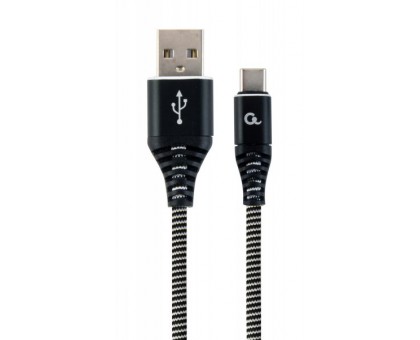 Кабель Cablexpert CC-USB2B-AMCM-2M-BW, USB 2.0 A-тато/Type-C тато, 2,0 м.