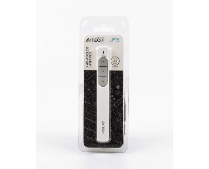 Беспроводная лазерная указка A4Tech LP15, USB цвет белый.