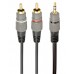 Аудіо-кабель Cablexpert CCA-352-5M, 3.5мм/2хRCA-тюльпан папа, довжина 5м., стерео
