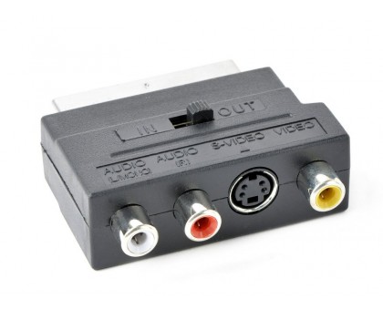 Двохнаправлений аудіо-відео адаптер RCA/S-VIDEO - SCART