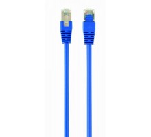 Патч корд Cablexpert PP22-0.5M/B, FTP, литий,  50u" штекер із фіксатором, 0.5 м, синій