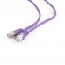 Патч корд Cablexpert PP6-1M/V, FTP, категория. 6, литой, 50u" штекер с фиксатором, 1 м, фиолетовый