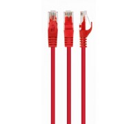 Патч корд Cablexpert PP6U-0.25M/R, UTP, категорія. 6, литий,  50u" штекер із фіксатором, 0.25 м, червоний