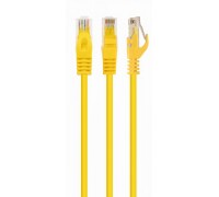 Патч корд Cablexpert PP6U-0.25M/Y, UTP, категорія. 6, литий,  50u" штекер із фіксатором, 0.25 м, жовтий