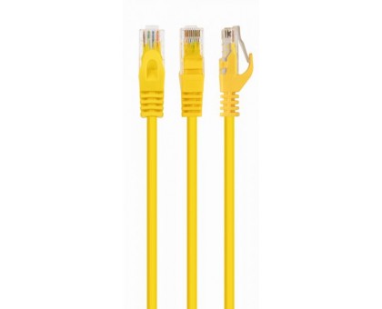 Патч корд Cablexpert PP6U-1M/Y, UTP, категорія. 6, литий,  50u" штекер із фіксатором, 1 м, жовтий