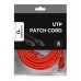 Патч корд Cablexpert PP6U-5M/R, UTP, категория. 6, литой, 50u" штекер с фиксатором, 5 м, красный