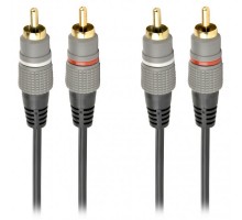 Кабель Cablexpert CCAP-202-1.5M, 2RCA-2RCA, 1,5 метрів