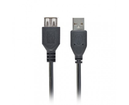 Подовжувач Cablexpert CC-USB2-AMAF-75CM/300-BK, USB 2.0 A-тато/A-мамо, 0.75 м.