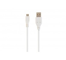 Кабель micro Cablexpert CCP-mUSB2-AMBM-W-10, USB 2.0 A-папа/Micro B-папа, 3 м., белого цвета