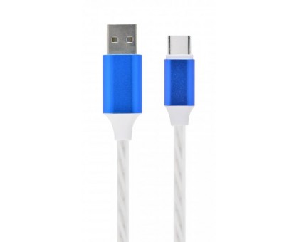 Кабель Cablexpert CC-USB-CMLED-1M, преміум якість USB 2.0 A-тато/C-тато,1 м.