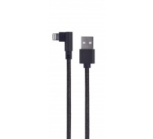 Кабель угловой Cablexpert CC-USB2-AMLML-0.2M, USB 2.0 USb-AM папа/Lightning, 0.2м.