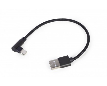 Кабель угловой Cablexpert CC-USB2-AMCML-0.2M, USB 2.0 Micro BM-папа/С-папа, 0.2м.