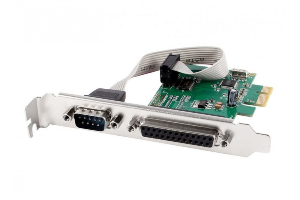 Gembird PEX-COMLPT-01 Карта розширення PCI-Express для COM-порту та LPT ...