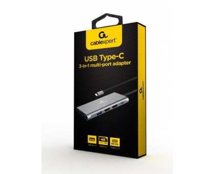 Адаптер Cablexpert A-CM-COMBO3-01, USB Type-C 3-в-1