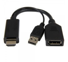Адаптер-переходник HDMI на DisplayPort Cablexpert A-HDMIM-DPF-01