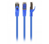 Патч корд Cablexpert PP6A-LSZHCU-B-2M, S/FTP, литой, 50u" штекер с фиксатором, 2м, синий