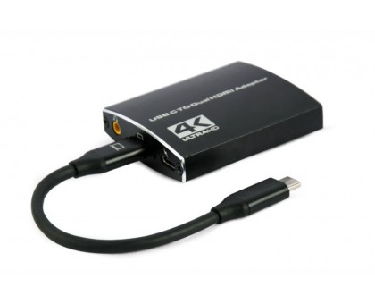 Адаптер-перехідник Cablexpert USB-C на 2xHDMI A-CM-HDMIF2-01