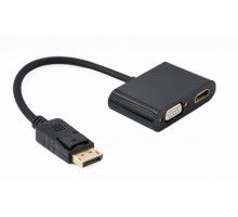 Адаптер-перехідник DisplayPort на HDMI/VGA Cablexpert A-DPM-HDMIFVGAF-01