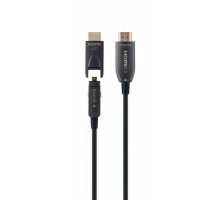 Кабель Cablexpert CCBP-HDMID-AOC-30M, HDMI V.2.0, вилка/вилка, с позолоченными контактами, 30 м