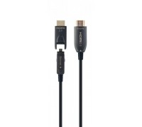 Кабель Cablexpert CCBP-HDMID-AOC-50M, HDMI V.2.0, вилка/вилка, з позолоченими контактами, 50 м