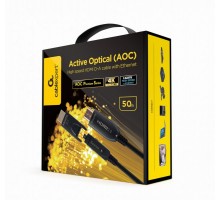 Кабель Cablexpert CCBP-HDMID-AOC-50M, HDMI V.2.0, вилка/вилка, з позолоченими контактами, 50 м