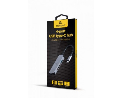 Хаб Cablexpert UHB-CM-U3P1U2P3-01 , з USB-C на USB
