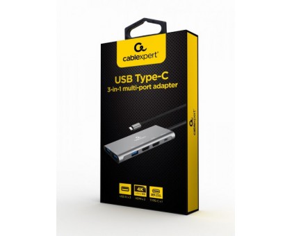 Адаптер Cablexpert A-CM-COMBO3-03, USB Type-C 3-в-1