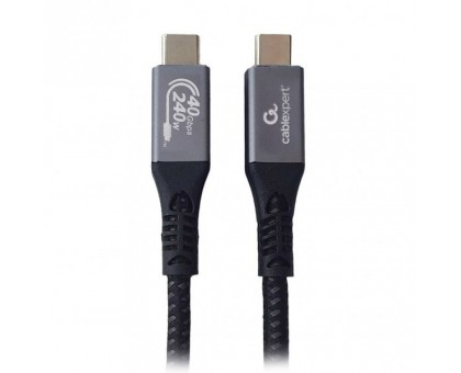 Кабель Cablexpert CCBP-USB4-CMCM240-1.5M, преміум якість, USB4, C-тато/C-тато, 1,5 м.
