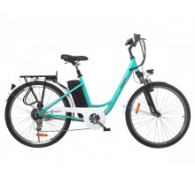 Электрический велосипед Maxxter CITY (light blue) 26" (светло-синий)