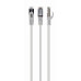 Патч корд Cablexpert PP6A-LSZHCU-W-3M, S/FTP, литой, 50u" штекер с фиксатором, 3.0м, белый