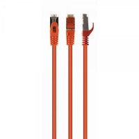 Патч корд Cablexpert PP6A-LSZHCU-O-5M, S/FTP, литий, 50u" штекер із фіксатором, 5 м, помаранчевий