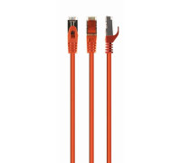 Патч корд Cablexpert PP6A-LSZHCU-O-5M, S/FTP, литий, 50u" штекер із фіксатором, 5 м, помаранчевий