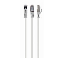 Патч корд Cablexpert PP6A-LSZHCU-W-0.25M, S/FTP, литий, 50u" штекер із фіксатором, 0.25 м, білий