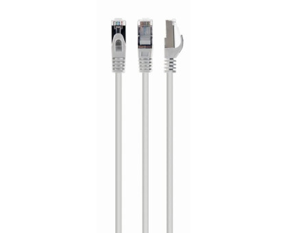 Патч корд Cablexpert PP6A-LSZHCU-W-10M, S/FTP, литий, 50u" штекер із фіксатором, 10 м, білий