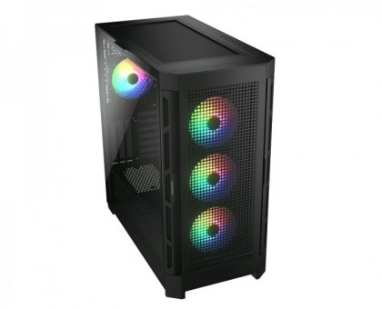 Корпус комп'ютерний Cougar Airface Pro RGB, ігровий, 3*140mm ARGB, 1*120mm ARGB, чорний
