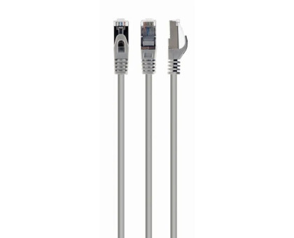 Патч корд Cablexpert PP6A-LSZHCU-40M, S/FTP, литий, 50u" штекер із фіксатором, 40.0 м, сірий