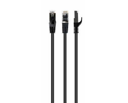 Патч корд Cablexpert PP6A-LSZHCU-BK-30M, S/FTP, литой, 50u" штекер с фиксатором, 30м, черный